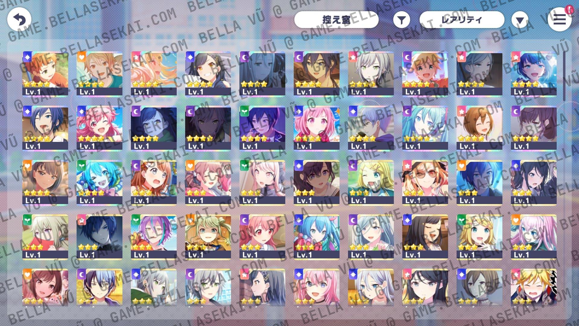 [JAPAN] Limited 4* No Crystals Project Sekai Starter Accounts - Image 1