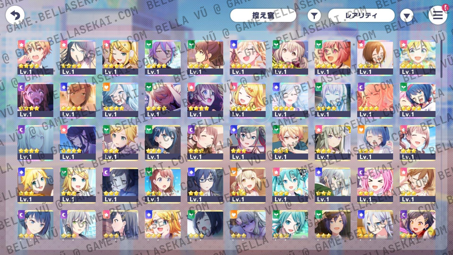 [JAPAN] Limited 4* No Crystals Project Sekai Starter Accounts - Image 1