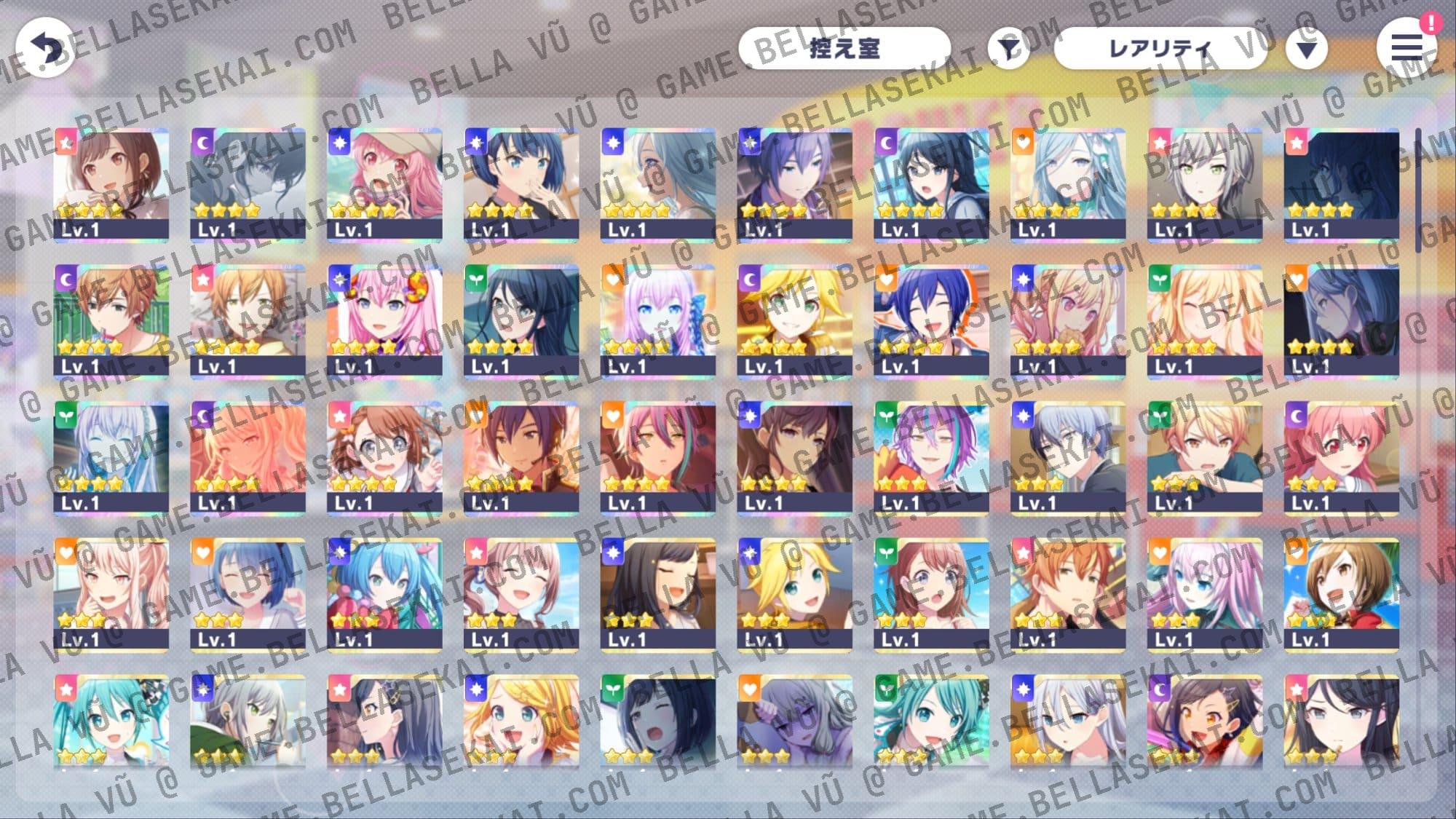 [JAPAN] Limited 4* No Crystals Project Sekai Starter Accounts - Image 1