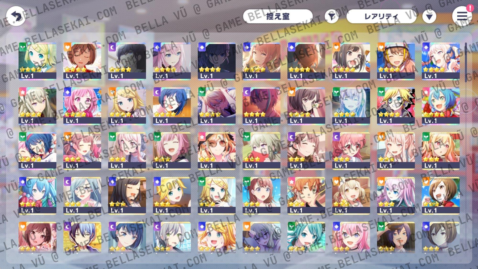 [JAPAN] Limited 4* No Crystals Project Sekai Starter Accounts - Image 1