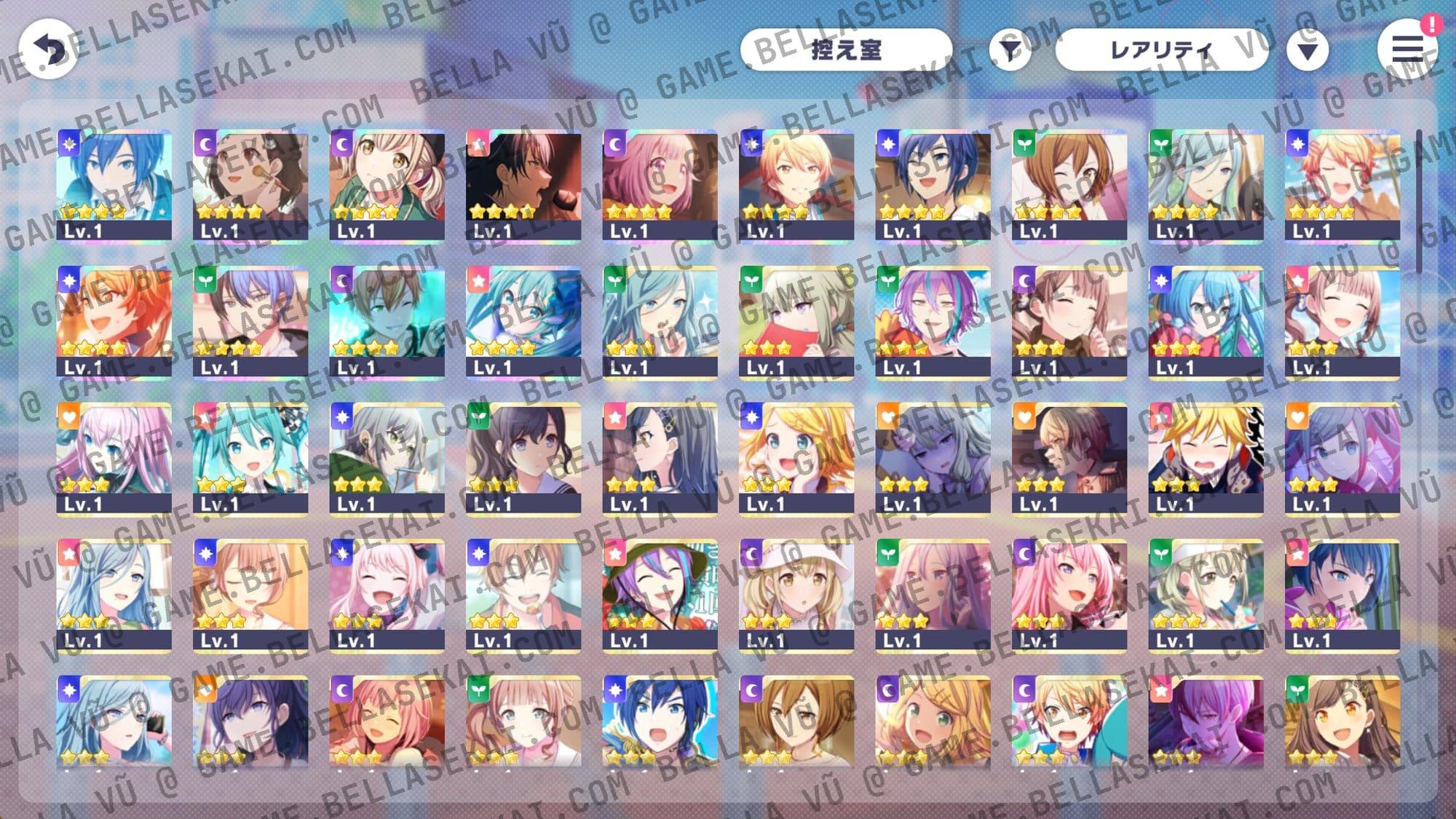 [JAPAN] Limited 4* No Crystals Project Sekai Starter Accounts - Image 1