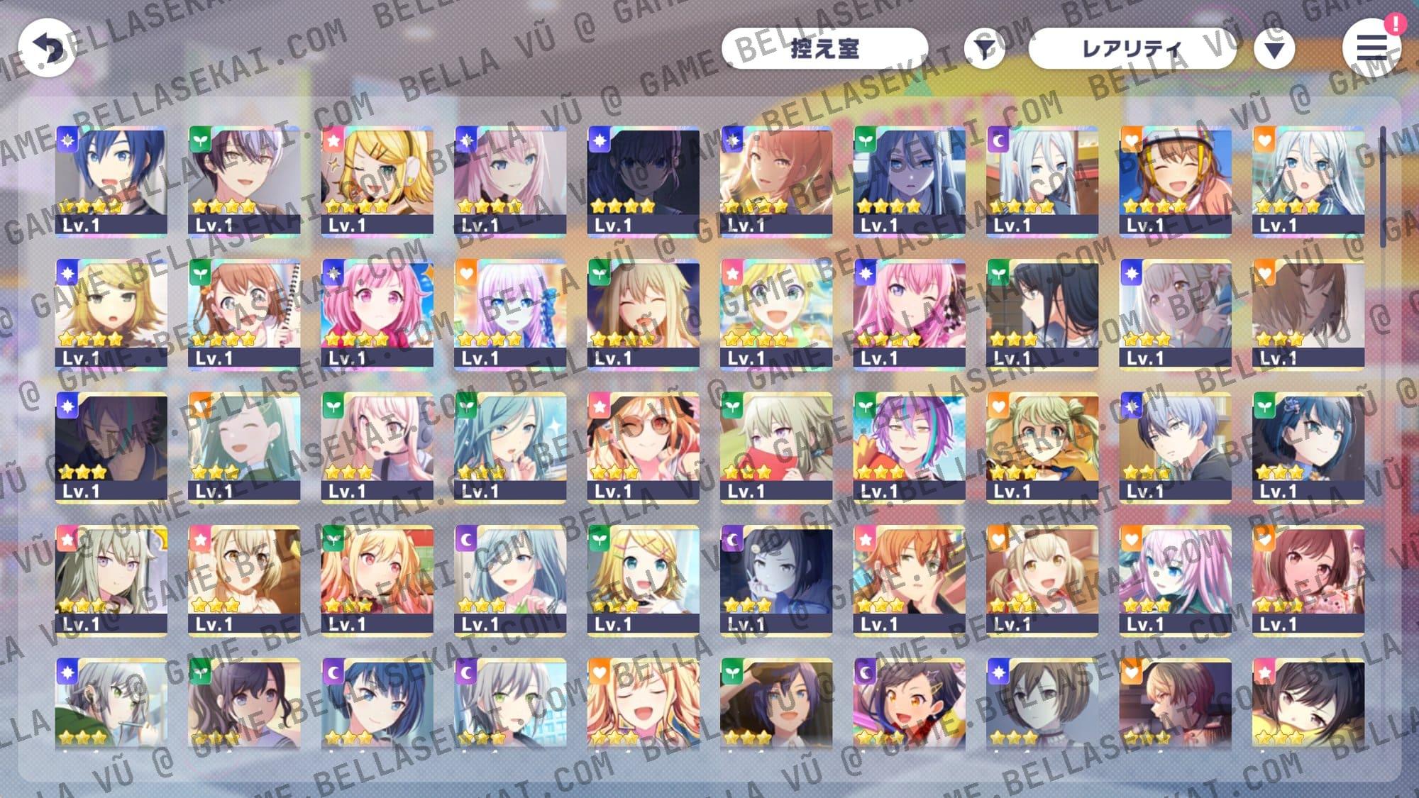 [JAPAN] Limited 4* No Crystals Project Sekai Starter Accounts - Image 1