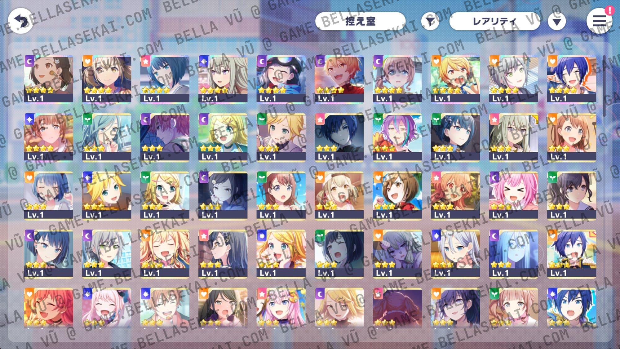 [JAPAN] Limited 4* No Crystals Project Sekai Starter Accounts - Image 1