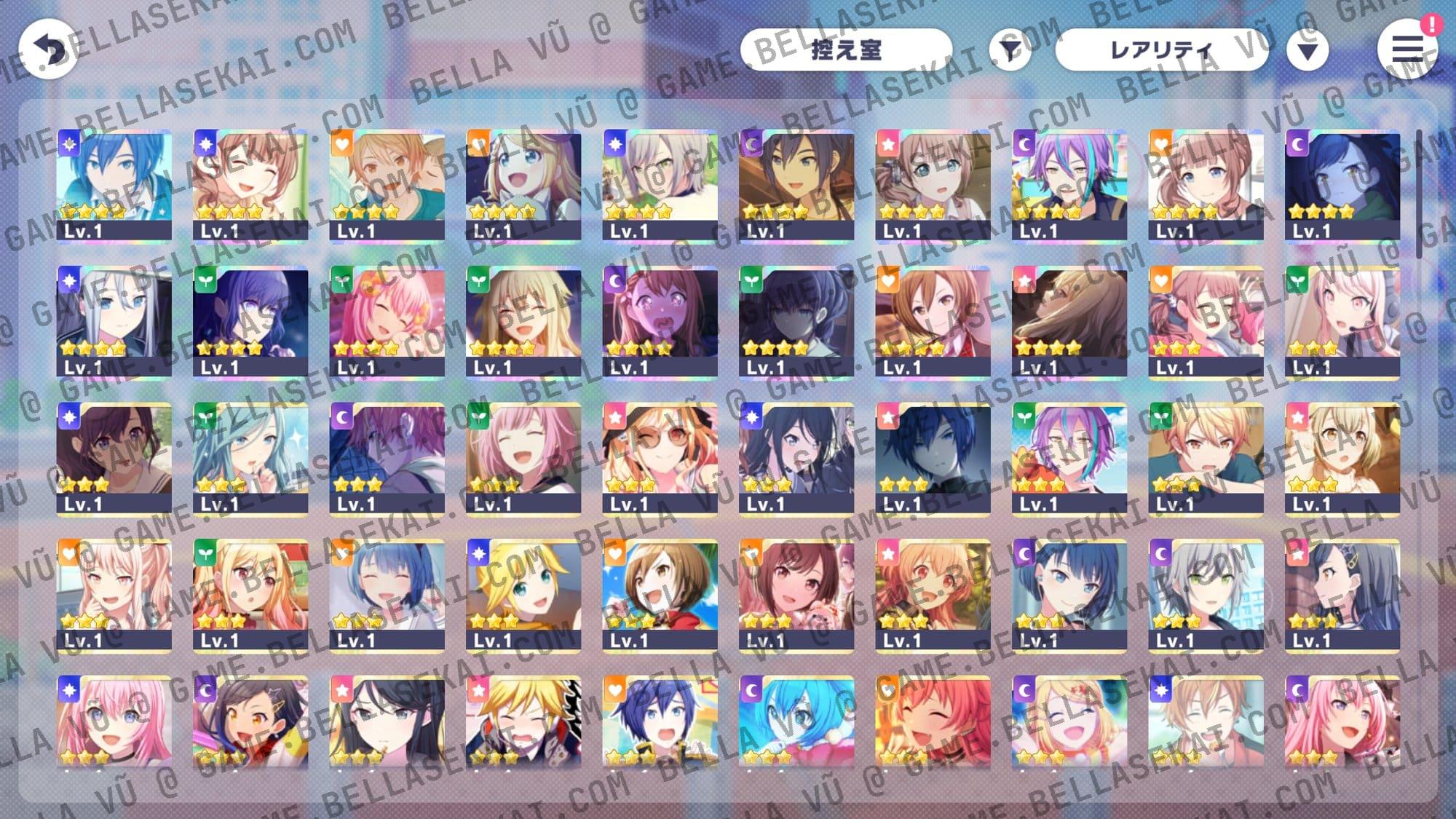 [JAPAN] Limited 4* No Crystals Project Sekai Starter Accounts - Image 1